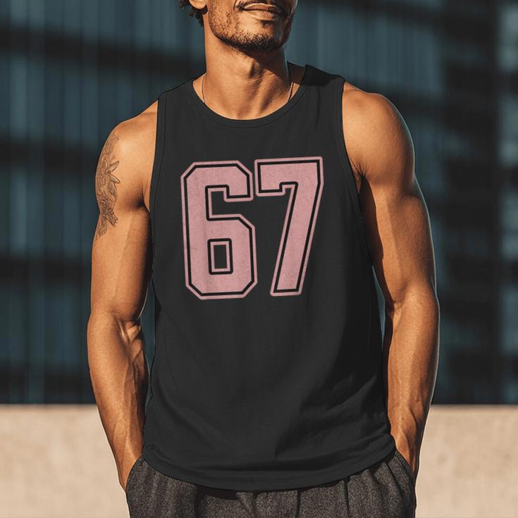6 7 Number 67 Baseball Meme Tee For Women Men Tank Top 6 7 Number 67 Baseball Meme Tee For Women Men Tank Top