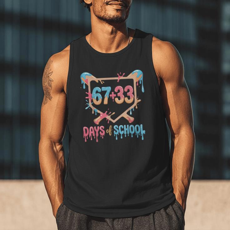 67 33 Days Of School Baseball Drip 100 Days Of School Men Tank Top 67 33 Days Of School Baseball Drip 100 Days Of School Men Tank Top