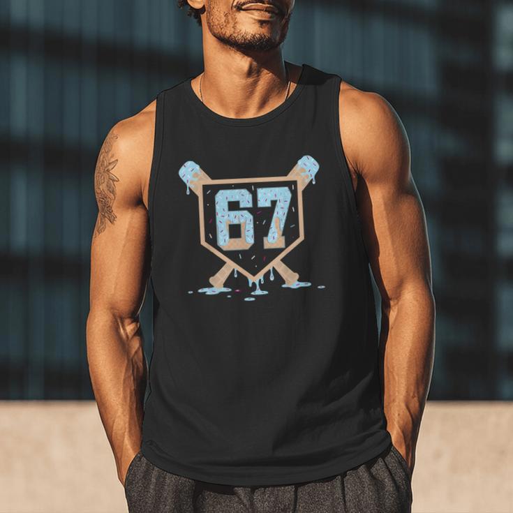 67 Ice Cream Drip Baseball Meme Six Seven Gen Alpha Men Tank Top