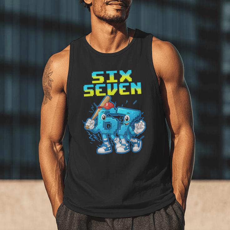 67 Six Seven 6-7 Italian Brainrot Kids Baseball Meme Men Tank Top 67 Six Seven 6-7 Italian Brainrot Kids Baseball Meme Men Tank Top