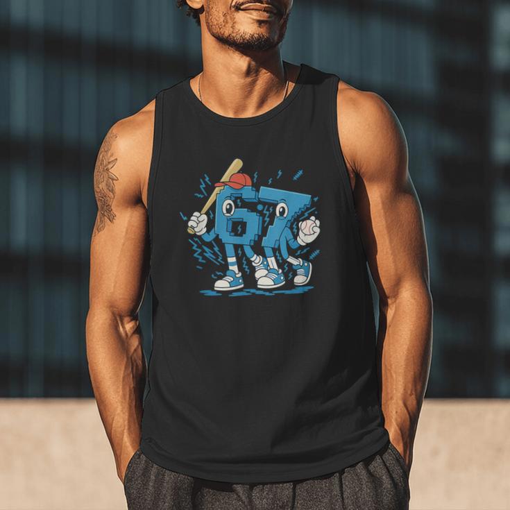 67 Six Seven 6-7 Italian Brainrot Kids Baseball Men Tank Top