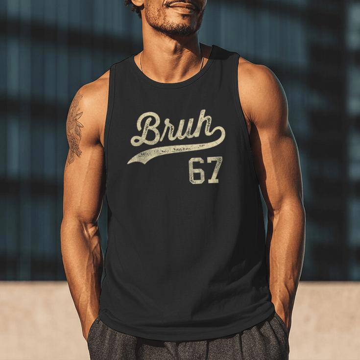 67 Six Seven Bruh Meme Baseball Style Vintage Men Tank Top 67 Six Seven Bruh Meme Baseball Style Vintage Men Tank Top