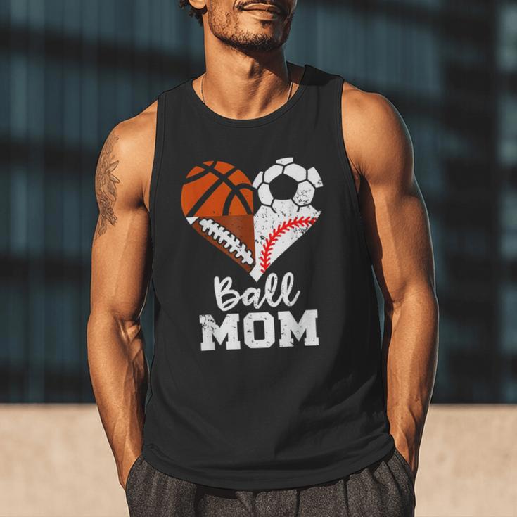 Ball Mom Heart Soccer Basketball Baseball Football Mom Men Tank Top Ball Mom Heart Soccer Basketball Baseball Football Mom Men Tank Top