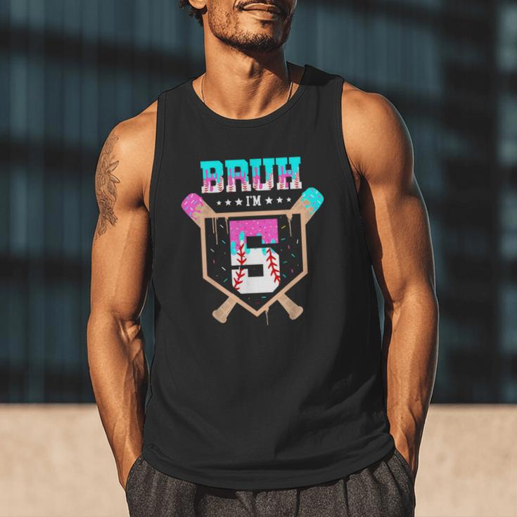 Baseball 5 Year Old Ice Cream Drip 5th Birthday Boys Player Men Tank Top Baseball 5 Year Old Ice Cream Drip 5th Birthday Boys Player Men Tank Top