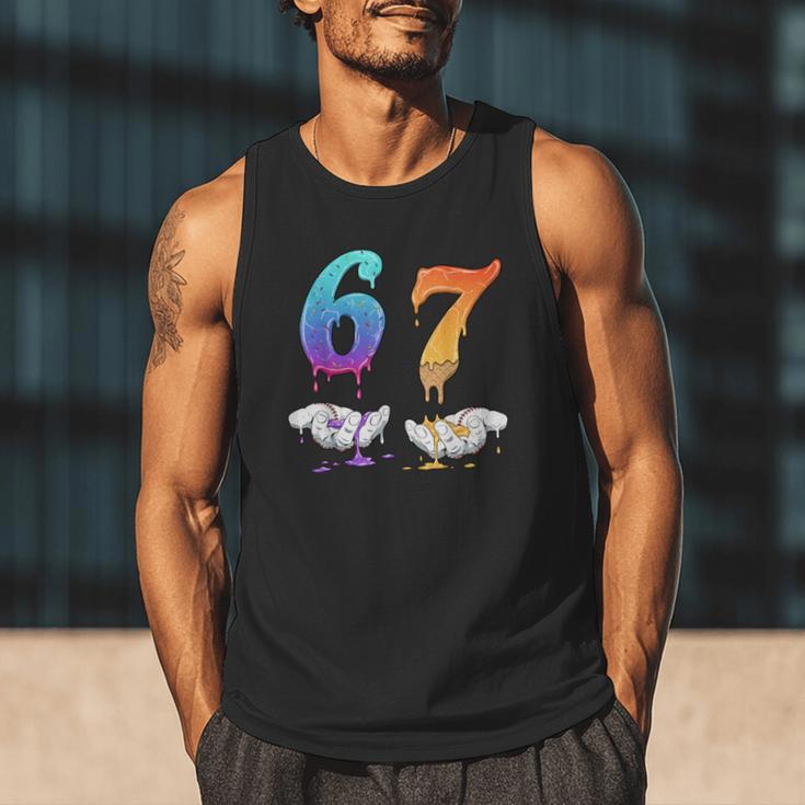 Baseball 67 Ice Cream Drip Six Seven Boys Meme Men Tank Top Baseball 67 Ice Cream Drip Six Seven Boys Meme Men Tank Top