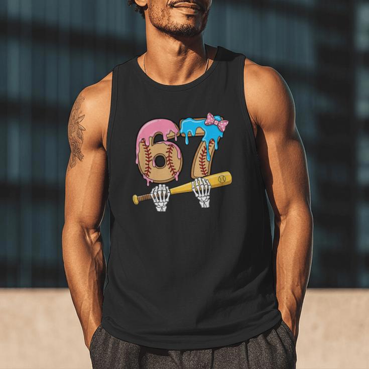 Baseball 67 Ice Cream Drip Skeleton Six Seven Boys Meme Men Tank Top
