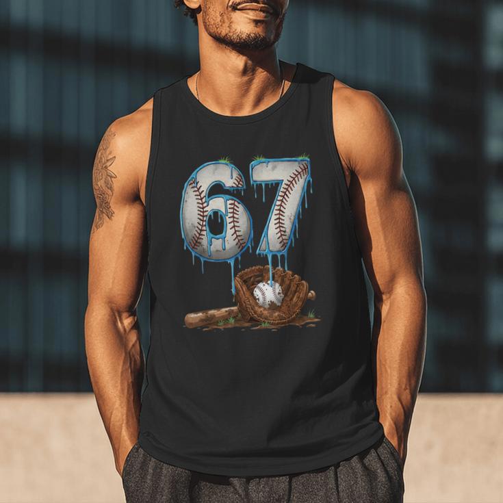 Baseball 67 Six Seven Meme 6-7 Drip Baseball Boys Men Men Tank Top Baseball 67 Six Seven Meme 6-7 Drip Baseball Boys Men Men Tank Top
