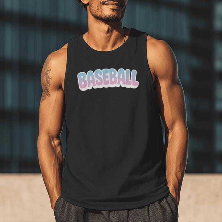 Baseball Bubble Letter Men Tank Top