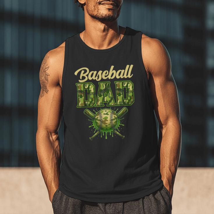 Baseball Dad Camo Ice Cream Baseball Father's Day Men Tank Top