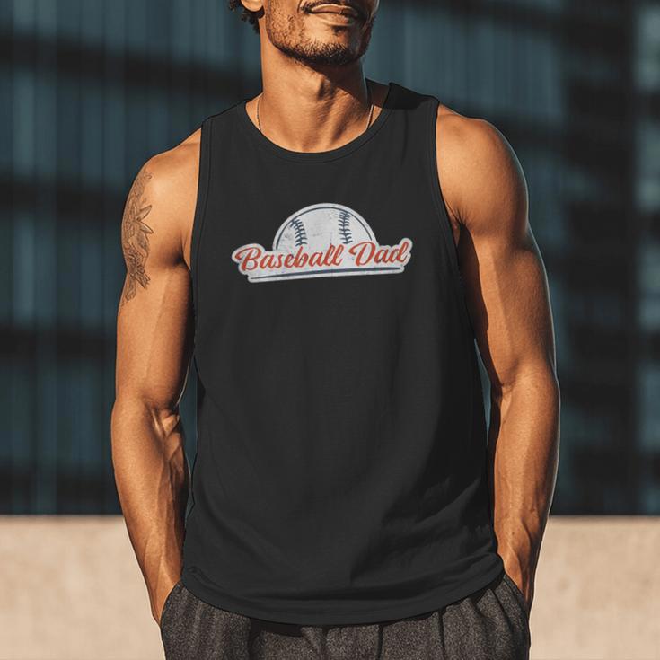 Baseball Dad Cool Simple Vintage Look Sports Graphic Men Tank Top