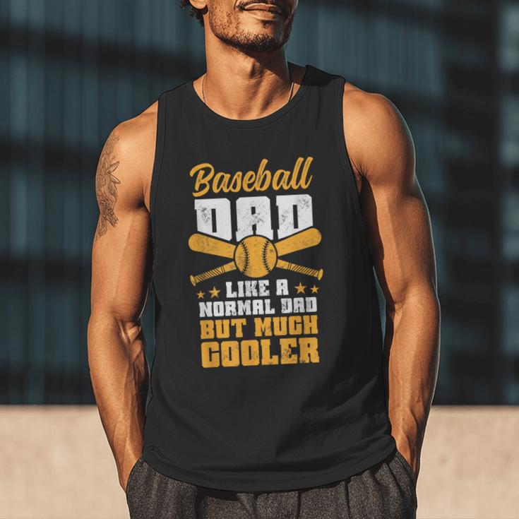 Baseball Dad Much Cooler Funny Softball And Baseball Game Men Tank Top Baseball Dad Much Cooler Funny Softball And Baseball Game Men Tank Top
