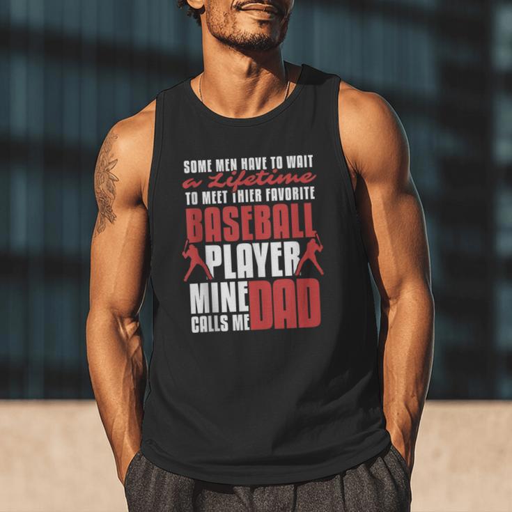 Baseball Dad Cute Love Home Run Pitcher Catcher Baseball Fan Men Tank Top