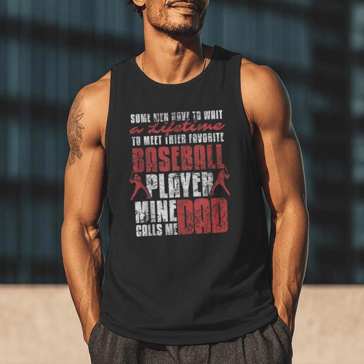 Baseball Dad Cute Love Sports Pitcher Catcher Baseball Men Tank Top
