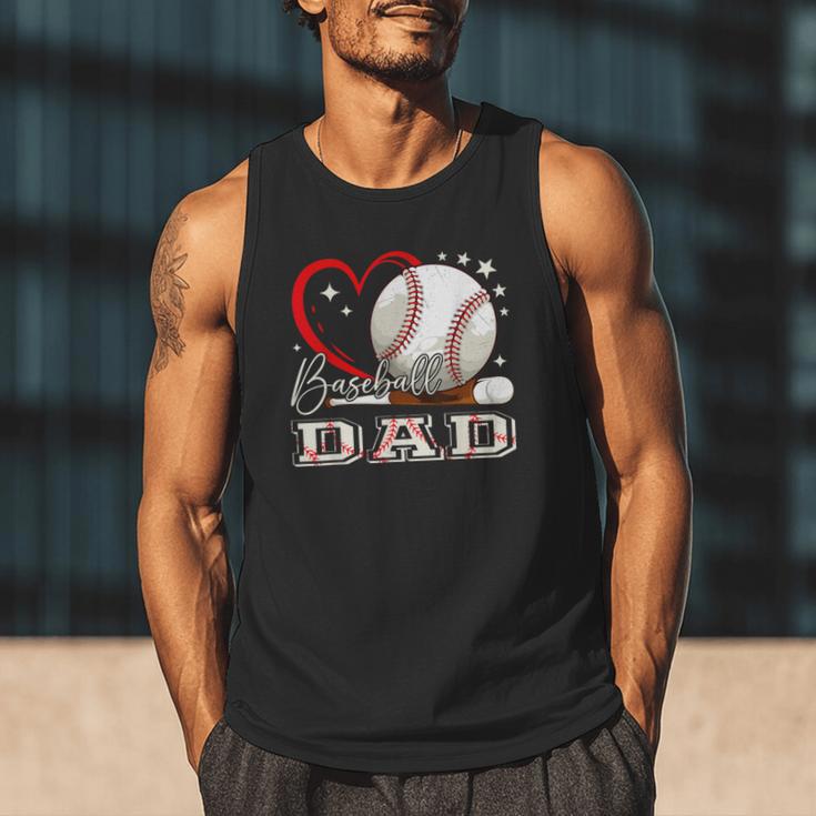 Baseball Dad Family Matching Cute Baseball Lover Men Tank Top