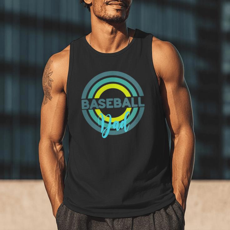 Baseball Dad With Modern Baseball Circles Men Tank Top Baseball Dad With Modern Baseball Circles Men Tank Top