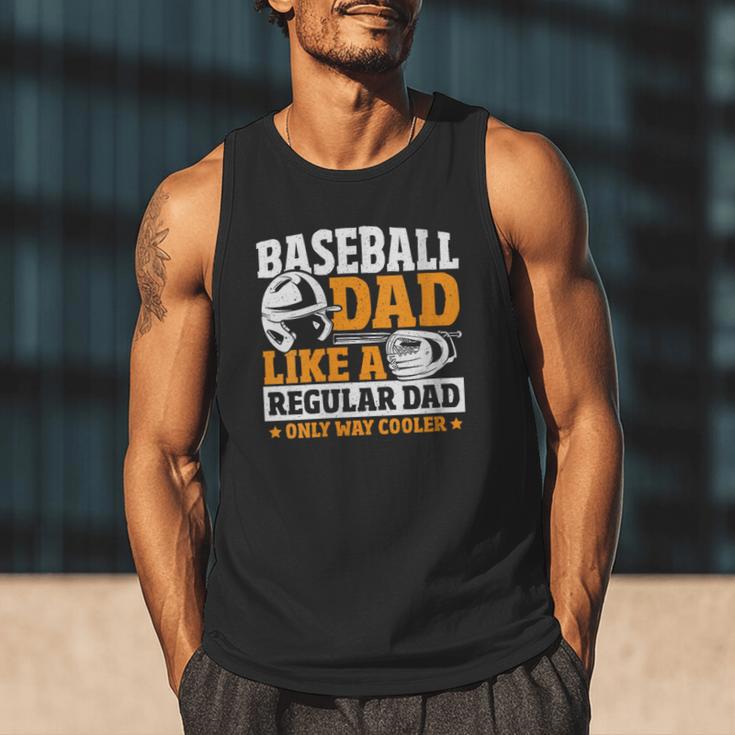 Baseball Dad Like a Regular Dad Only Way Cooler Men Tank Top