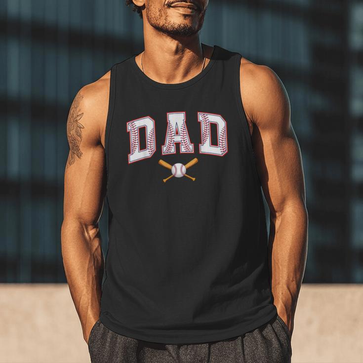Baseball Dad Shirt Baseball Player Game Day Father's Day Men Tank Top