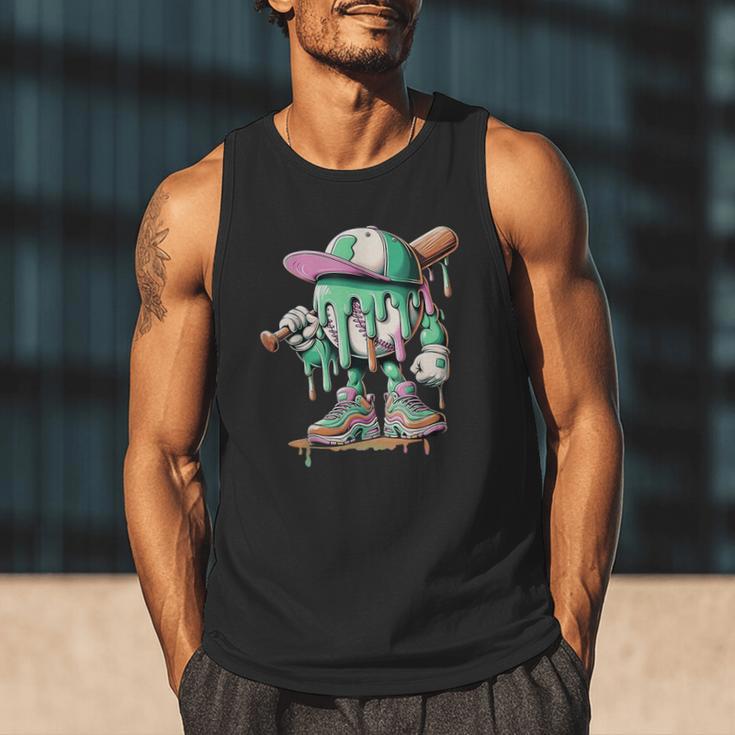 Baseball Drip For Boys Ice Cream Drip Baseball Men Tank Top Baseball Drip For Boys Ice Cream Drip Baseball Men Tank Top