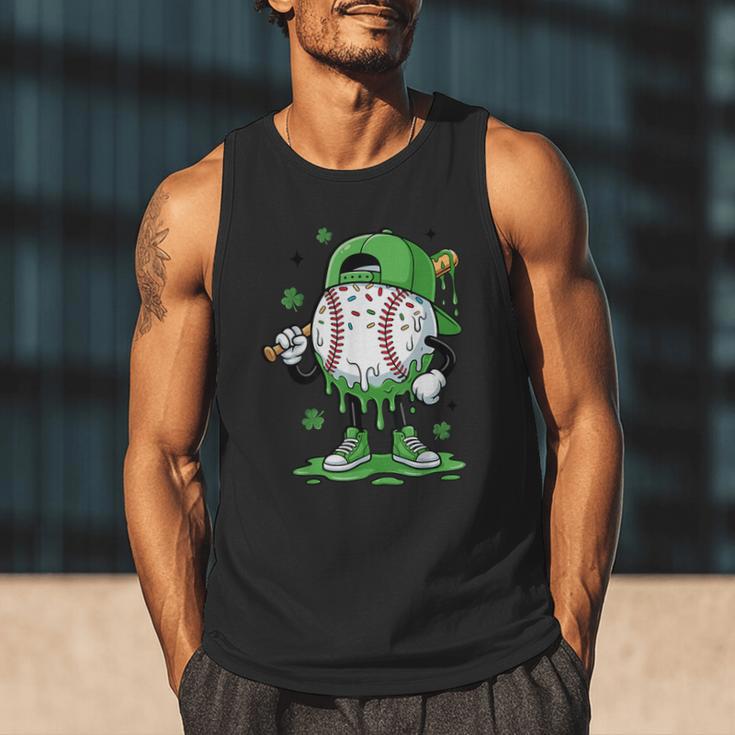 Baseball Drip For Boys Ice Cream Drip Baseball Player Men Tank Top