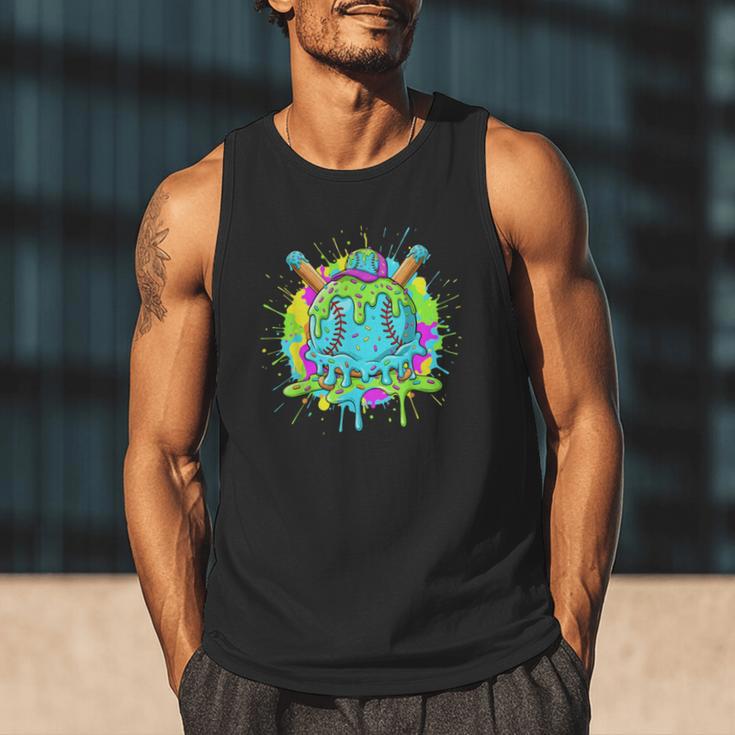Baseball Drip For Boys Ice Cream Drip Youth Boys Baseball Men Tank Top Baseball Drip For Boys Ice Cream Drip Youth Boys Baseball Men Tank Top