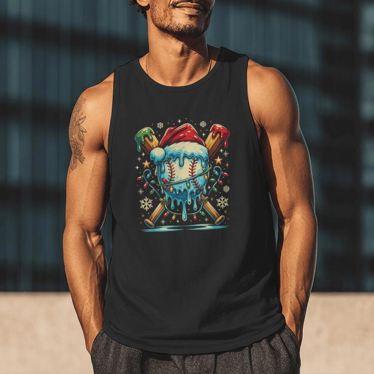 Baseball Drip Boys Youth Santa Christmas Baseball Men Tank Top Baseball Drip Boys Youth Santa Christmas Baseball Men Tank Top