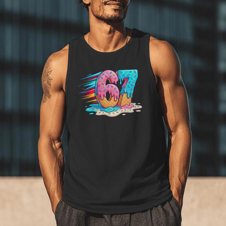 Baseball Drip Ice Cream 67 Graffiti Splash Melt Men Tank Top Baseball Drip Ice Cream 67 Graffiti Splash Melt Men Tank Top