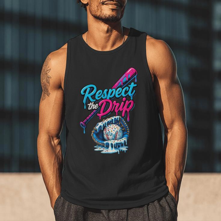 Baseball Drip Ice Cream Sprinkles Youth Boys Baseball Glove Men Tank Top