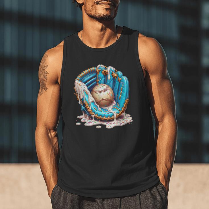 Baseball Drip Ice Cream Sprinkless Glove Boy Kid Men Tank Top Baseball Drip Ice Cream Sprinkless Glove Boy Kid Men Tank Top