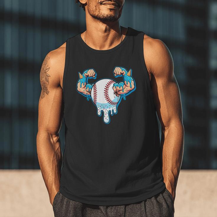 Baseball Drip Ice Cream Strong Character Men Tank Top Baseball Drip Ice Cream Strong Character Men Tank Top