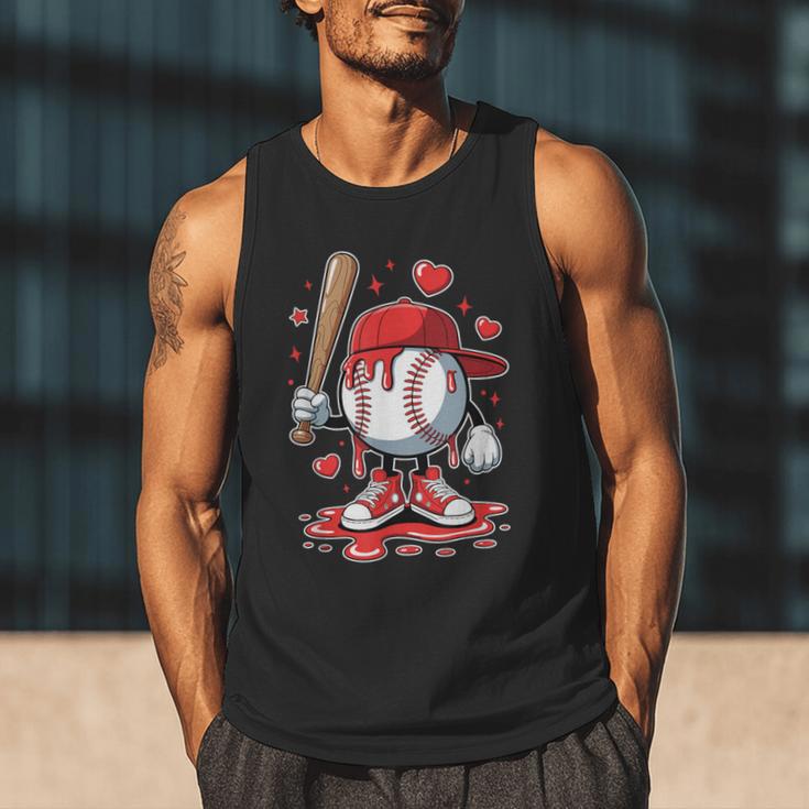 Baseball Drip Icecream Apparel Youth Boy Valentine Men Tank Top