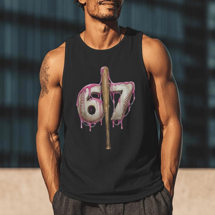 Baseball Drip Number 67 Sports Player Six Seven Meme Fan Men Tank Top Baseball Drip Number 67 Sports Player Six Seven Meme Fan Men Tank Top