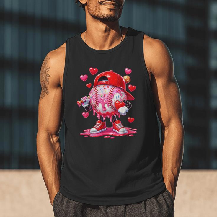 Baseball Drip Valentine Sports Vday Ice Cream Drip Heart Men Tank Top Baseball Drip Valentine Sports Vday Ice Cream Drip Heart Men Tank Top