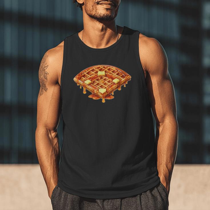 Baseball Dripping Waffle Field Men Tank Top