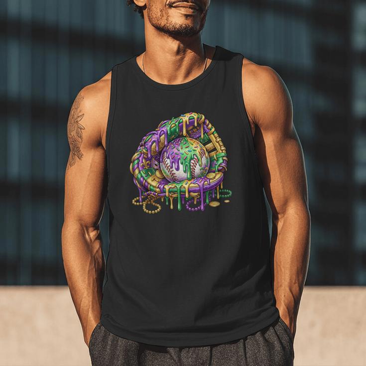 Baseball Glove Ice Cream Mardi Gras Dripping Boys Youth Kids Men Tank Top Baseball Glove Ice Cream Mardi Gras Dripping Boys Youth Kids Men Tank Top