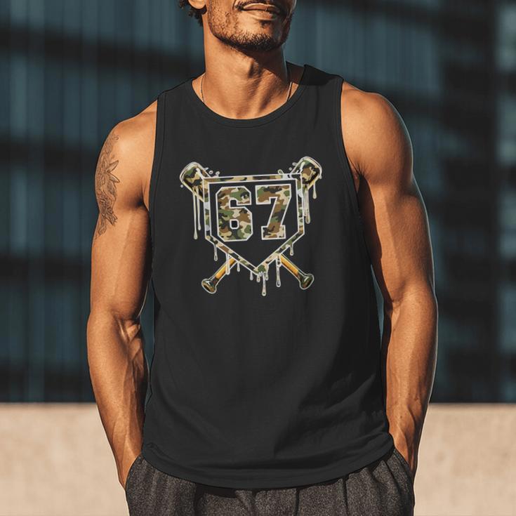 Baseball Ice Cream Drip 67 Camo Six Seven Meme Men Tank Top Baseball Ice Cream Drip 67 Camo Six Seven Meme Men Tank Top