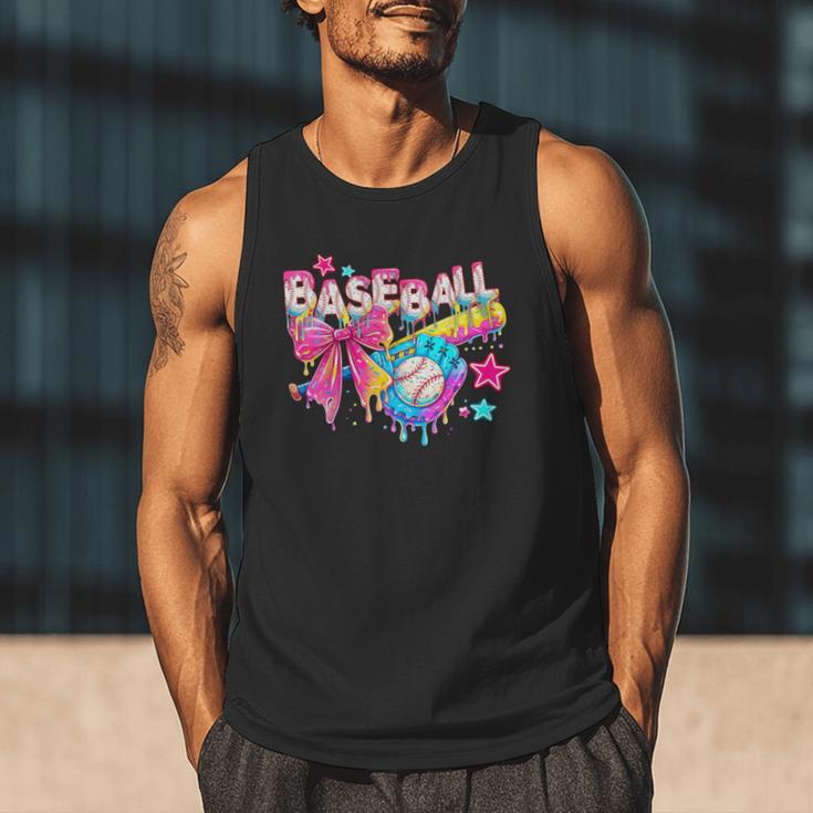 Baseball Ice Cream Drip Coquette Women Girls Mom Mama Men Tank Top Baseball Ice Cream Drip Coquette Women Girls Mom Mama Men Tank Top