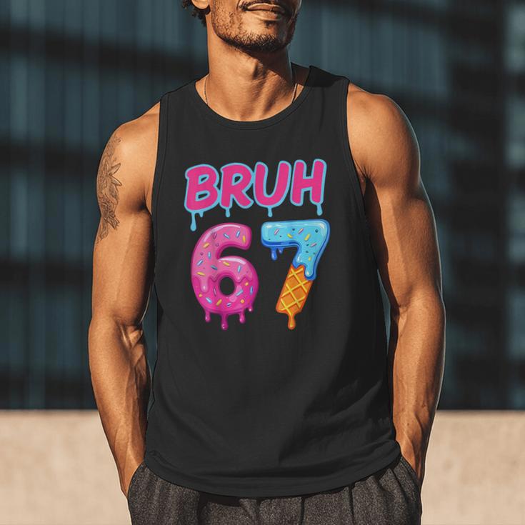 Baseball Ice Cream Drip Number 67 Player Or 67th Birthday Men Tank Top Baseball Ice Cream Drip Number 67 Player Or 67th Birthday Men Tank Top