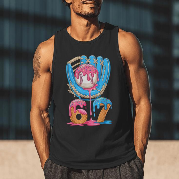 Baseball Ice Cream Drip Six Seven Gen Alpha Slang Meme 67 Men Tank Top Baseball Ice Cream Drip Six Seven Gen Alpha Slang Meme 67 Men Tank Top