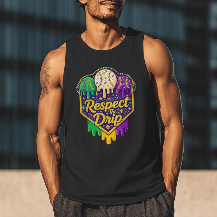 Baseball Ice Cream Respect The Drip Mardi Gras Carnival Boys Men Tank Top Baseball Ice Cream Respect The Drip Mardi Gras Carnival Boys Men Tank Top