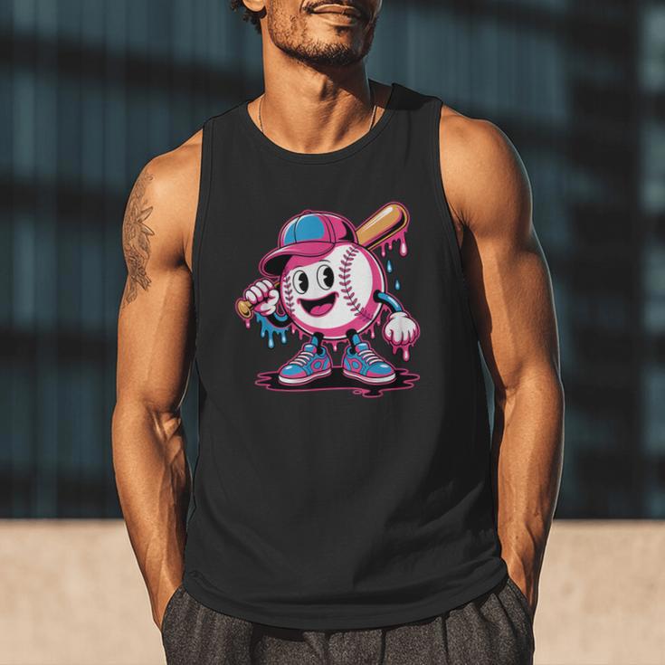 Baseball Ice Cream Shirt Cool Baseball Drip For Boys Men Tank Top