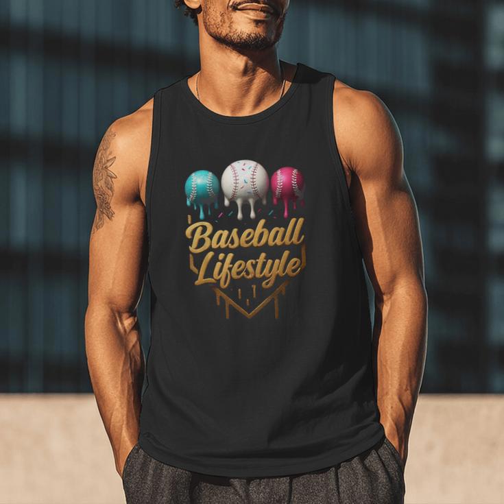 Baseball Lifestyle Drip Men Tank Top