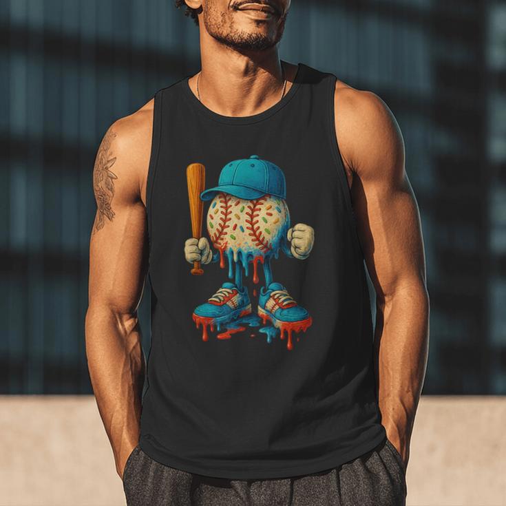 Baseball Lifestyle Youth Baseball Drip Icecream Men Tank Top Baseball Lifestyle Youth Baseball Drip Icecream Men Tank Top