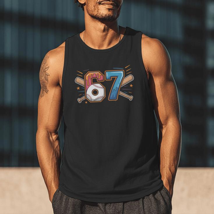 Baseball Lover Drip Number 67 Player 67th Birthday Meme Men Tank Top Baseball Lover Drip Number 67 Player 67th Birthday Meme Men Tank Top