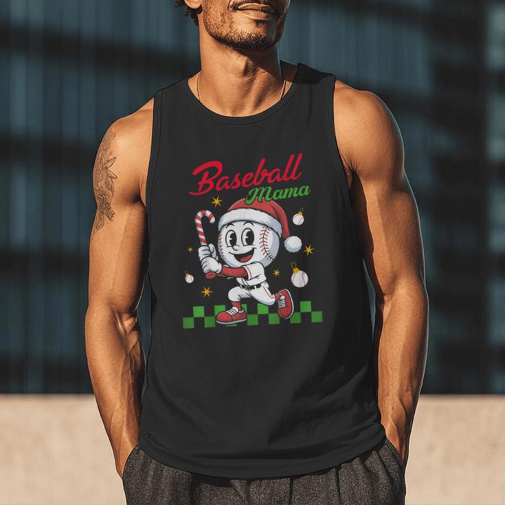 Baseball Mama Christmas Santa Hat Xmas Softball Mom Men Tank Top Baseball Mama Christmas Santa Hat Xmas Softball Mom Men Tank Top