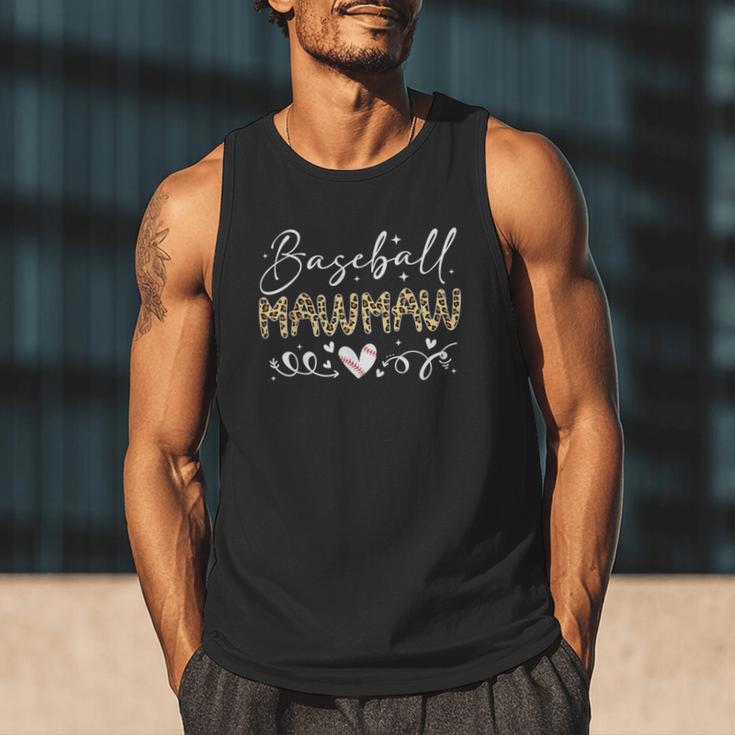 Baseball Mawmaw Leopard Baseball Heart Men Tank Top