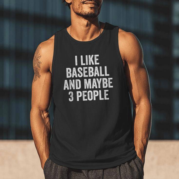 I Like Baseball And Maybe 3 People Baseball Player Men Tank Top I Like Baseball And Maybe 3 People Baseball Player Men Tank Top