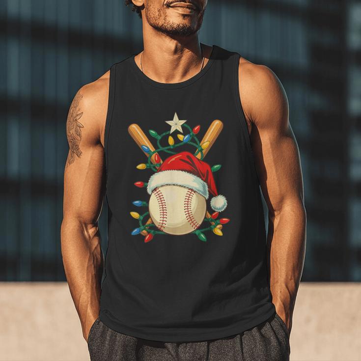Baseball Santa Christmas Ball Baseball Lover Player Boys Men Tank Top Baseball Santa Christmas Ball Baseball Lover Player Boys Men Tank Top