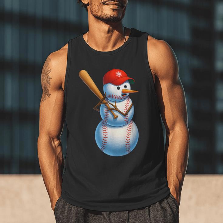 Baseball Snowman Merry Christmas Xmas Pajamas Men Women Kids Men Tank Top Baseball Snowman Merry Christmas Xmas Pajamas Men Women Kids Men Tank Top