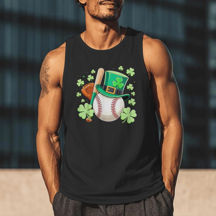 Baseball St Patricks Day Lucky Baseball Player Shamrock Men Tank Top Baseball St Patricks Day Lucky Baseball Player Shamrock Men Tank Top