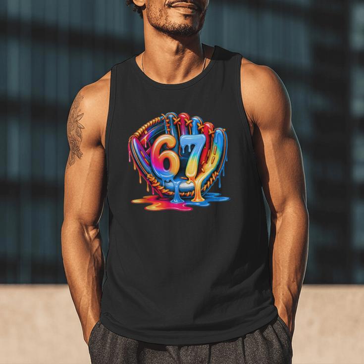 Baseball Stuff Six Seven 67 Ice Cream Drip 6 7 Baseball Kids Men Tank Top Baseball Stuff Six Seven 67 Ice Cream Drip 6 7 Baseball Kids Men Tank Top